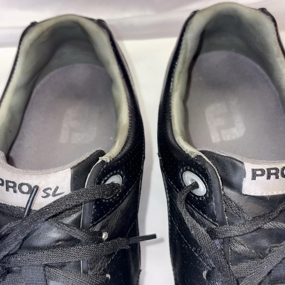 Foot Joy‎ PRO SL Black Soft Spikes Golf Shoes Men's US Size 10 W 53273